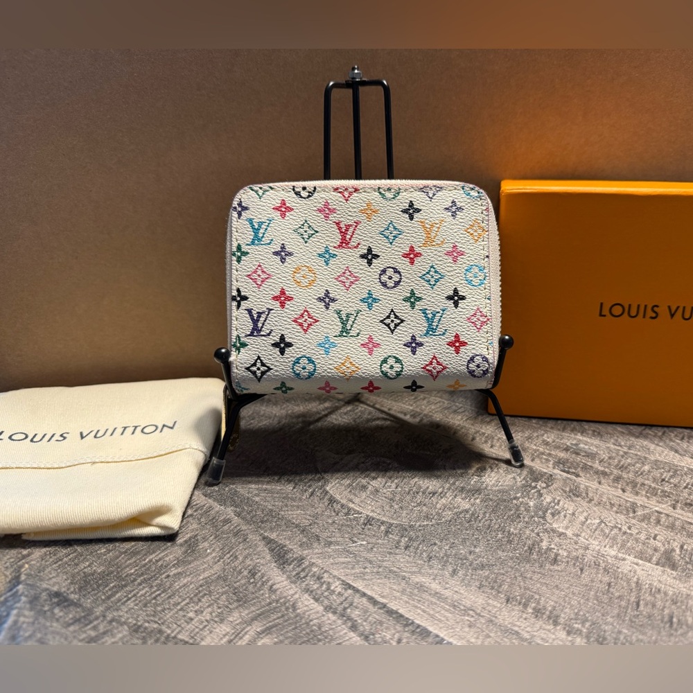 Replica inspired Louis VUITTON Takashi Murakami Multicolore Zippy Coin/wallet